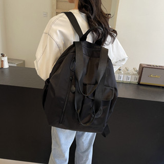 新款熱銷~大容秋季新款美式高階感睿營 簡約百搭大容量出差旅行雙肩包揹包