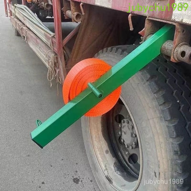貨車零件 配件 改裝扁帶纏繞器司機收繩纏繞剎車繩綁帶便捷捲繩器手搖式捲繩器收繩器