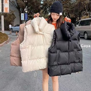 韓版寬鬆立領羽絨背心女 麵包背心 馬甲背心 鋪棉背心 短版羽絨外套 背心外套女 輕羽絨 羽絨馬甲 馬甲外套 外套冬天女裝
