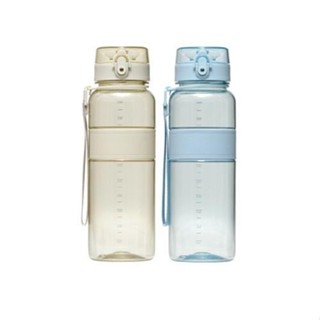 LocknLock 樂扣樂扣 Tritan優質彈蓋提帶水壺1000ml 雲彩藍 迷霧灰【金玉堂文具】