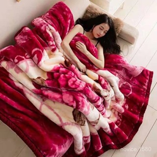 臺灣出貨&附發票】 拉捨爾毛毯 雙層加厚冬季 婚慶蓋毯 秋冬被子 珊瑚絨毯子 單雙人空調毯