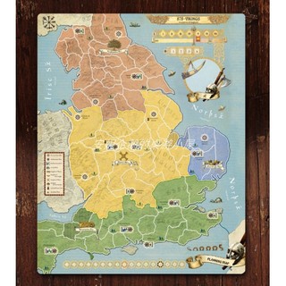878維京入侵英格蘭 桌遊牌墊 地圖板 playmat