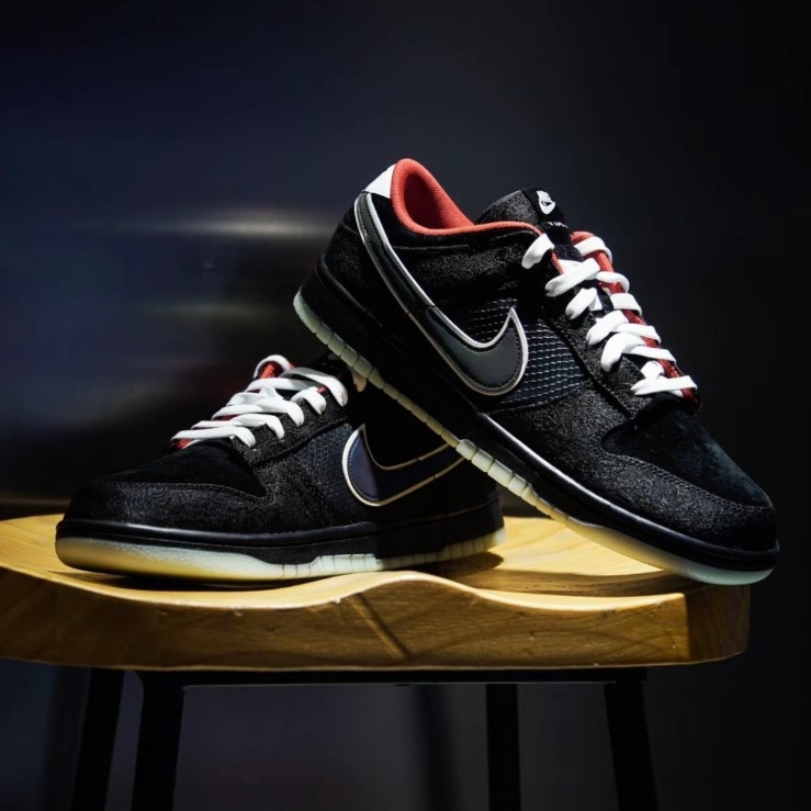 【D.S】Nike Dunk Retro LPL皮革 街頭風 輕便 板鞋 運動鞋 休閒鞋 男女同款 黑色
