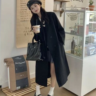 【PE】韓系風格休閒西裝風衣外套女秋裝新款高階感氣質幹練西裝大衣