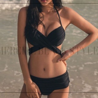出清 比基尼泳衣高腰遮肚兩件式泳裝 bikini 純色性感性感比基尼 二件式泳衣 女生泳衣 鋼圈泳衣 大碼泳裝品源坊生