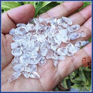 紫南宮過爐 開光天然消磁白水晶碎石精品東海水晶療癒碎石魚缸水族箱造景底砂批發 出貨