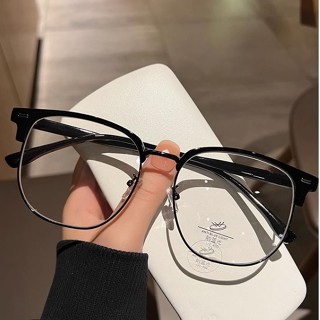 近視眼鏡 有度數眼鏡 濾藍光眼鏡 半框眼鏡 大框眼鏡 大臉眼鏡 眼鏡框 大碼眼鏡框鏡架 男大臉半框 平光眼鏡 素顏眼鏡