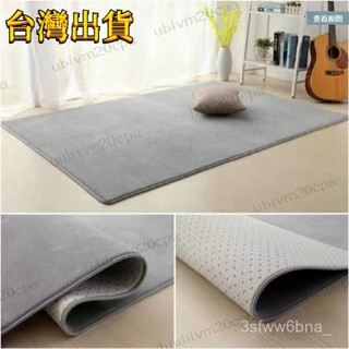 【臺灣出貨】地毯臥室床邊毯 地上睡覺專用墊 折疊防潮傢用軟墊床墊 榻榻米可水洗地耐磨爬行墊 毛絨房間鋪滿 簡約傢用