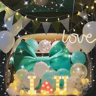 [新款上市]🎈汽車後備箱驚喜生日浪漫裝飾 錶白神器求婚佈置創意用品交車蝴蝶結 氣球 求婚佈置 後車廂佈置 氣球佈置