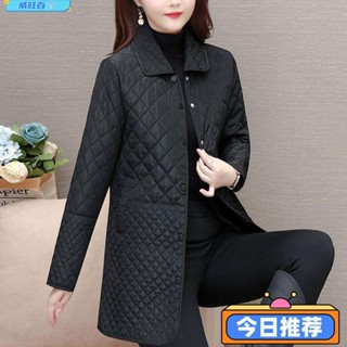 威旺優品8FW羽絨麵包外套 秋冬外套 女生厚外套 保暖外套 加厚外套 棉服女2024中媽媽大碼寬鬆顯瘦韓版時尚洋氣夾棉菱