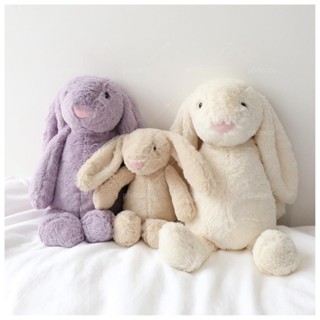 促銷❤254060釐米可愛長耳兔毛絨玩具柔軟毛絨動物兔子安撫娃娃卡哇伊禮物給孩子朋友