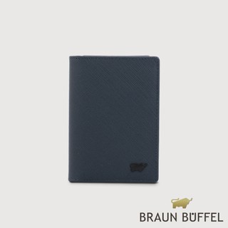 【BRAUN BUFFEL】洛菲諾P-II 厚型名片夾-藍色(德國小金牛台灣總代理)/BF347-402-NY