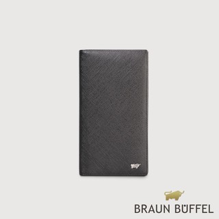 【BRAUN BUFFEL】尚恩A 17卡兩折長夾-黑色(德國小金牛台灣總代理)/BF354-631-BK
