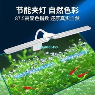~圓圓の魚缸裝飾燈 水草燈 全白燈 藍白燈 魚缸燈 led水族燈 增豔燈 魚缸燈照明燈 led防水三色水草燈 usb水族