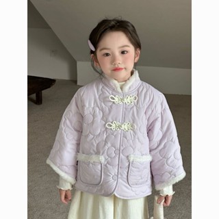 2025新款女童棉衣外套兒童洋氣棉服寶寶保暖加絨加厚棉襖冬季Fashion SHOP