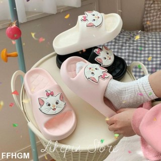 3CM卡通可愛瑪麗貓拖鞋 浴室拖鞋 防滑拖鞋 Eva涼拖鞋 2024新款女生拖鞋 平底拖鞋 涼鞋FF78