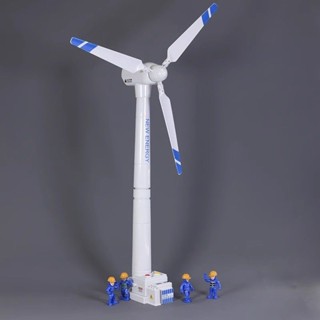 風車模型 發電車模型 旋轉風車模型 兒童玩具 寶寶玩具 兒童風力髮電風車模型髮條旋轉髮電機玩具寶寶益智新能源風力機