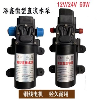 ⚡桃園出貨 園藝工具 直流12V微小型24V電動抽水泵60W自吸隔膜泵洗車打藥噴霧器增壓泵