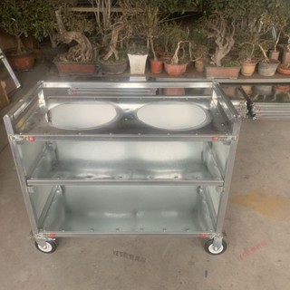 【擺攤車】糯米飯專用折疊餐車可拆卸卡式爐萬向輪戶外推車擺攤萬能小推車