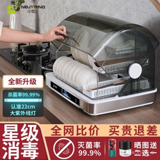 👍嚴選好物👍【自動適配每個角落】消毒櫃家用小型迷你消毒碗櫃餐具烘幹機臺式碗筷收納廚房保潔櫃 0JNT