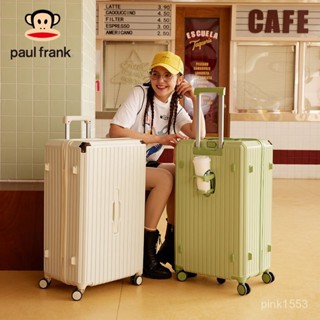 免運#大嘴猴Paul Frank超大容量行李箱密碼箱靜音拉桿箱萬嚮輪旅行箱出行收納包 旅行收納包 多功能收納包