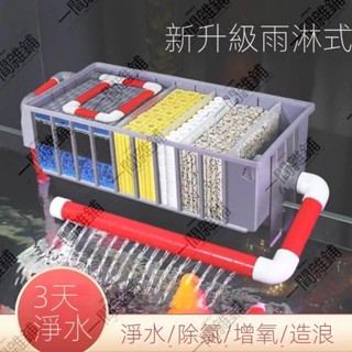 魚缸特價\過濾箱上置過濾器魚池水循環系統生態凈水循環三合一精濾箱