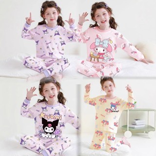 Lovelg baby🌷兒童內衣新款女童家居服德絨保暖套裝秋冬中大童寶寶美樂蒂睡衣