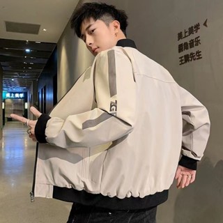 男士外套春秋款時尚立領風衣休閒棒球服男裝潮流百搭中青年夾剋衫休閒外套 外套男 寬鬆 韓版 TRG0