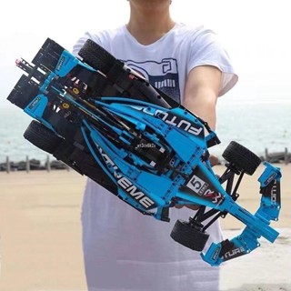 新款 跑車 摩托車 雙鷹cada積木方程式F1模型可遙控賽車高難度拼裝模型男孩生日禮物
