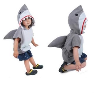 兒童節舞臺錶演服 成人動物衣服卡通人偶鯊魚cos服鯊魚服裝演出服海底世界角色扮演 萬聖節裝扮 cos服【芊月賣場】