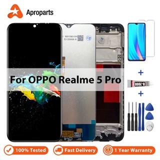 ✤適用於 OPPO Realme 5 Pro RMX1971 顯示觸控式螢幕螢幕元件的 6.3 英寸 LCD 更換, 用於