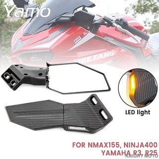 台灣出貨 山葉 機車後視鏡旋轉機車後視鏡 NMAX155 NINJA400 NINJA650 Yamaha R3
