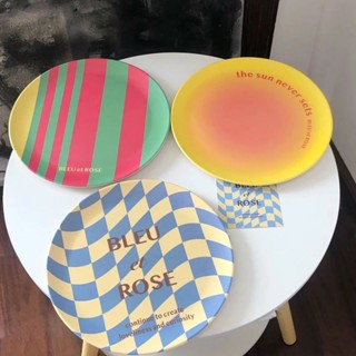 良厝家居 |獨創設計超美甜品盤 家用ins風早點點心盤 環保竹纖維西餐廳餐盤盤子 點心盤 擺飾 小物 ins家居 居家生