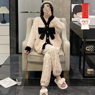 珊瑚絨睡衣 珊瑚絨睡袍 睡袍 冬季睡衣 冬天睡衣 法蘭絨睡衣 絨睡袍 睡衣 睡衣女冬季珊瑚絨新款秋冬款高級感蝴