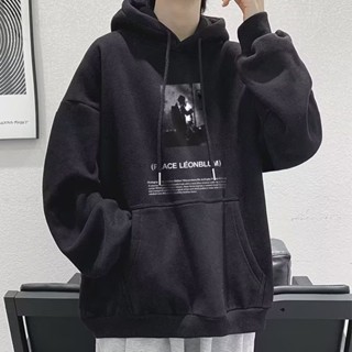 M-8XL 男生帽T 刷毛連帽T 大尺碼衛衣 男士加厚衛衣 男生上衣 男生大碼帽T 秋冬加絨衛衣 連帽大學T 百搭衛衣