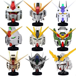 【新品模型】萬聖節高達獨角獸強襲自由頭套抖音網紅可穿戴頭盔手工diy紙模型擺件cos