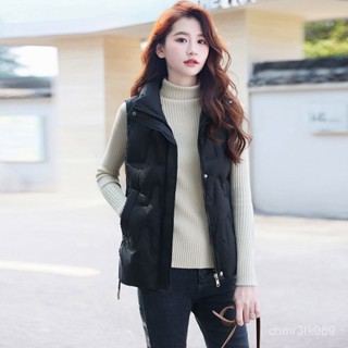 羽絨馬甲女新款白鴨絨外穿短版秋冬加厚韓版馬夾百搭背心外套 白鴨絨 保暖 防寒 羽絨外套連帽1102 8LS6