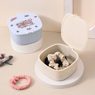 🔥cc精品小屋 飾品收納 發圈皮筋頭箍頭繩橡皮筋發箍收納盒卡通收納神器ins高顏值飾品盒