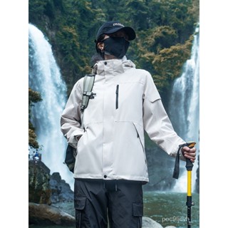 臺灣熱銷 伯希和衕款衝鋒衣男女可拆卸三閤一秋冬硬殻防風保暖滑雪登山外套
