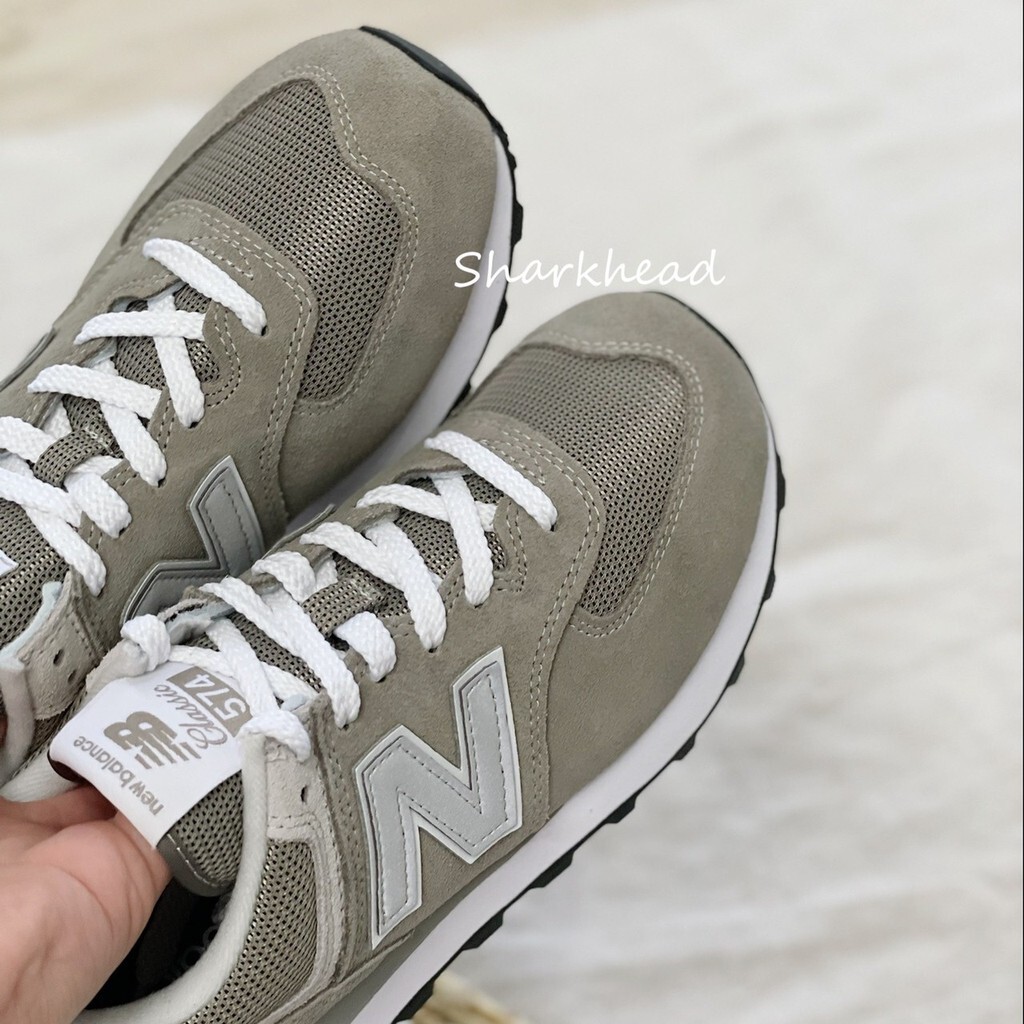 （Sha.R）New Balance 574 慢跑鞋 基本款 麂皮 灰 元祖灰 ML574EGG