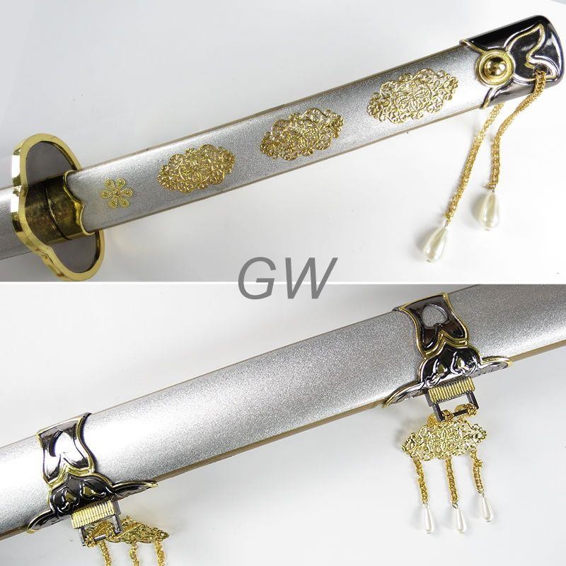 刀劍亂舞 cos 鶴丸國永 cos刀 鶴丸 太刀 鶴球姥爺 三日月 木刀 Cosplay 漫展道具 動漫