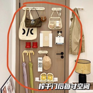臺灣出貨 滑軌式掛鉤 免打孔掛鉤 可移動掛鉤 家用宿舍房間臥室門後掛包廚房多功能收納置物架