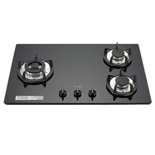 林內【RB-302GH-BL LPG】檯面式防漏玻璃三口爐(黑波-左單口) 桶裝瓦斯(含全臺安裝)