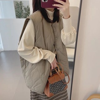2023秋冬新款羊羔絨馬甲女百搭外搭保暖修身坎肩韓版時尚外套背心MAJIA