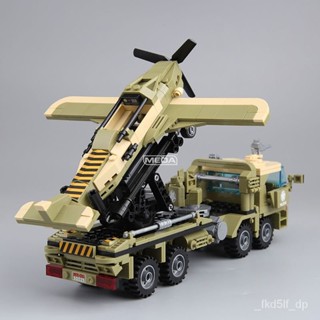 積木模型 無人機髮射車 軍事運輸車模型 模型 拚插積木 車載無人機 積木 拚裝積木 lego 相容樂高