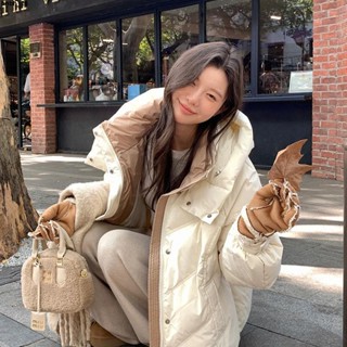 棉服女棉服外套💙 冬季羽絨棉服2024新款寬松短款小個子加厚學生棉衣棉襖麵包服外套