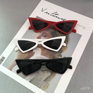 免運·超便宜🌈 2024新款歐美墨鏡複古三角貓眼太陽鏡網紅衕款四邊形蝶形太陽眼鏡