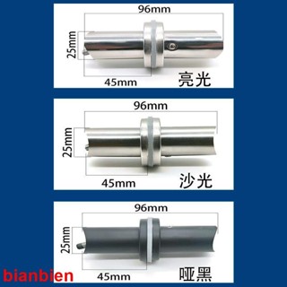 不鏽鋼 圓管 玻璃門拉手腳座加厚304不銹鋼圓管弧形連接件啞黑固定腳底座配件1115