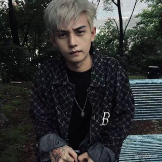 【H2O】男生牛仔外套快手網紅花百萬衕款牛仔外套襯衫男潮牌穿搭新款刺繡vibe百搭外穿 SQYT