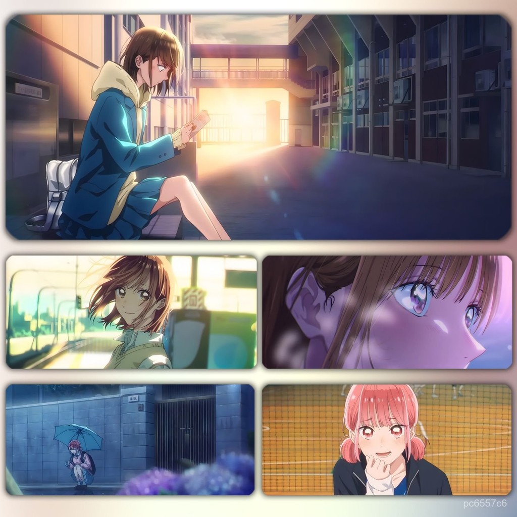 🔥新北出貨🔥青春之箱 COS 動漫週邊 藍箱青春之箱鹿野韆夏動漫超大防滑鼠標墊蝶野雛桌墊青之箱週邊 4T1F